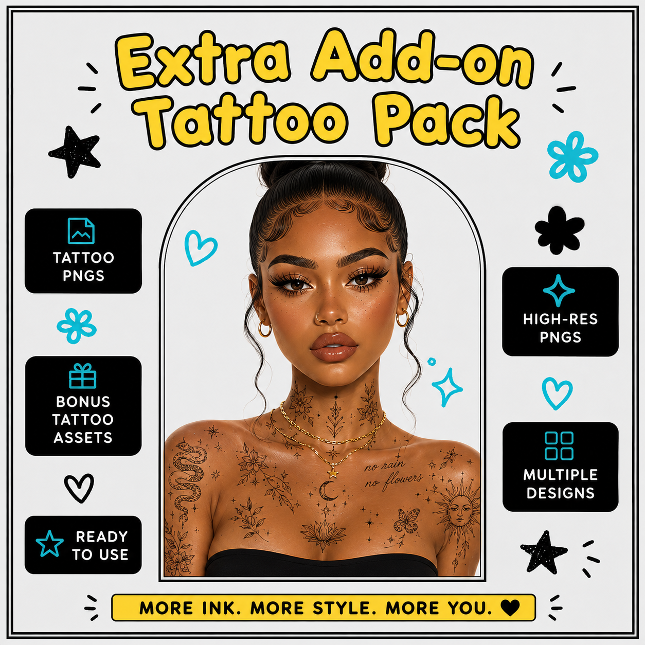 Extra Add-on Tattoo Pack