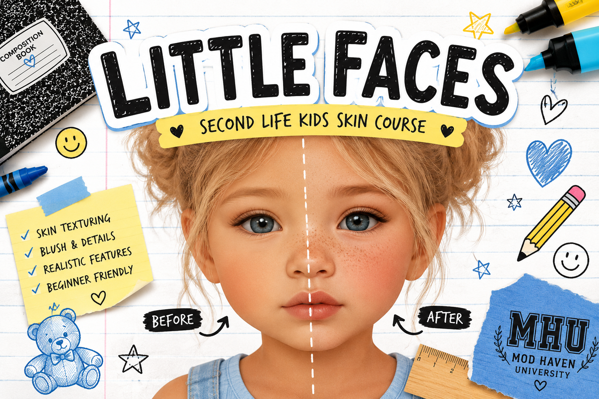 Little Faces: Second Life Kids Skin Course