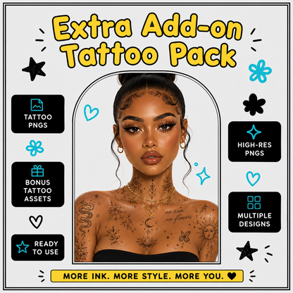 Extra Add-on Tattoo Pack