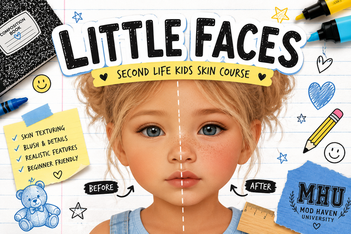 Little Faces: Second Life Kids Skin Course