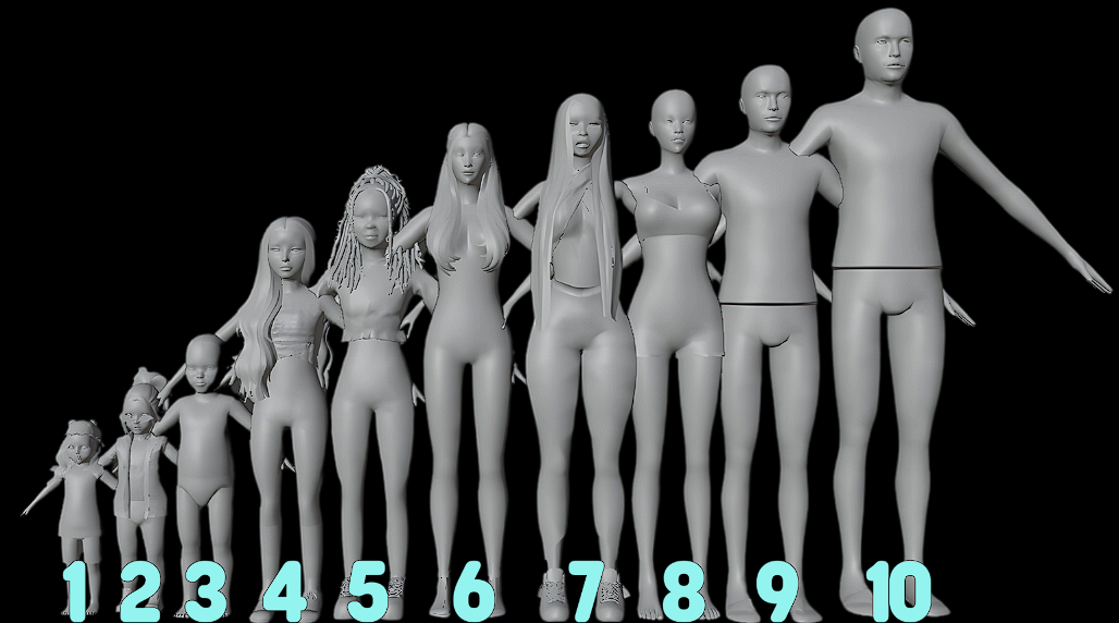 7 - Sims 4 Teen Height Skel