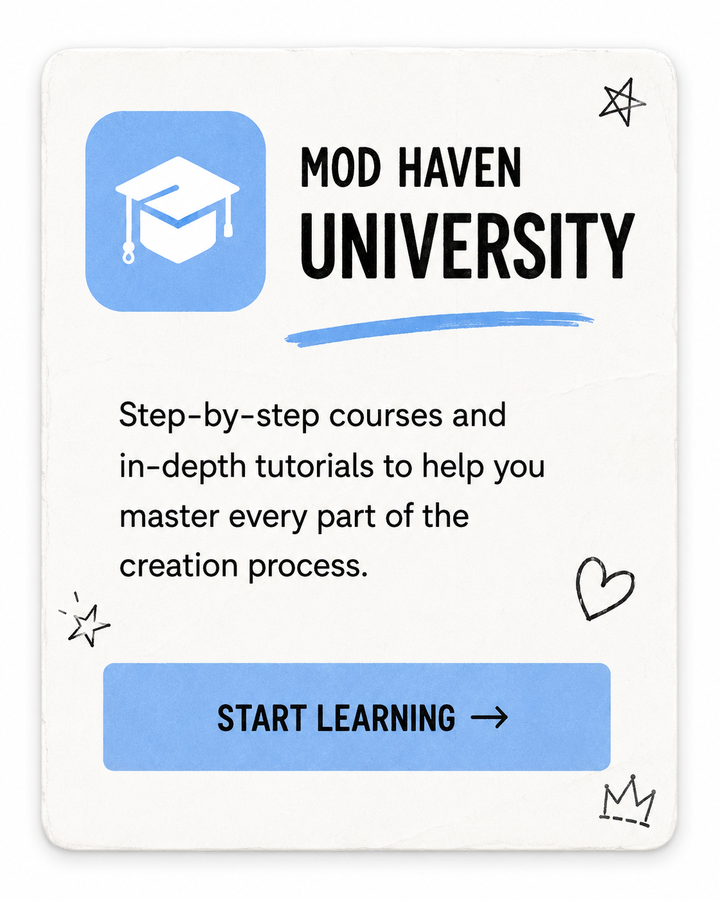 Mod Haven courses and tutorials